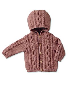 Phildar baby vest met kabel van Phil Caresse