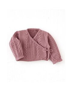 Phildar baby wikkeltruitje met capuchon breien van Super Baby (215, m7)