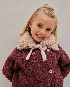 Phildar bont meiden kraagje breien van Phil Inuit en Phil Super Baby (263, m14)