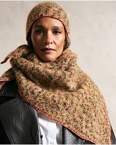 Phildar dames beanie en sjaal haken van Phil Leo en Phil Merinos 3,5 (279,m18c)