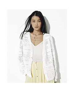 Phildar dames jasje met prachtig telpatroon breien van Phil Love Cotton (197,m10)