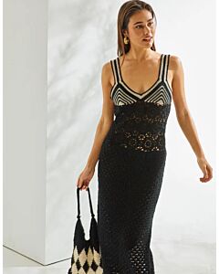 Phildar dames jurk haken van Phil Perle 5 (241, m16)