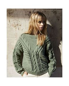 Phildar dames kabel trui breien van Phil Irlandais (201, m19)