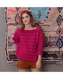 Phildar dames kabel trui van Phil Merinos 6