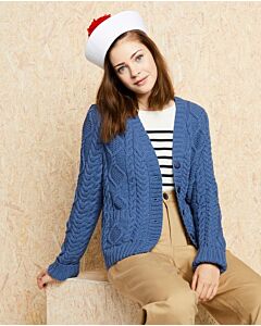 Phildar dames kabel vest breien van Phil Cabotine