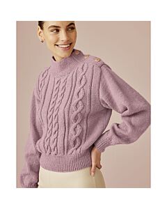 Phildar dames kabeltrui breien van Phil Ecolaine (214, m12)