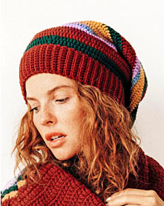 Phildar dames muts haken van Phil Partner 3,5 (220, m13a)