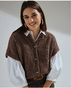 Phildar dames spencer breien van Phil Tweed Mohair (244, m14)