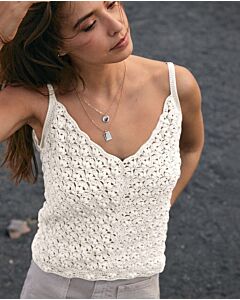 Gratis patroon dames top haken van Phildar Origin