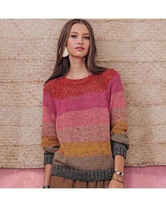 Phildar dames trui breien van Phil Coton 3 en Phil Brillant