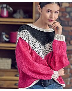 Phildar dames trui breien van Phil Mohair Soie, Chic en Leo (233, m1) | C.R. Couture