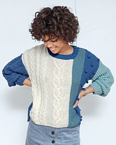 Phildar dames trui met kabels breien van Phil Merinos 6 