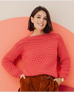 Phildar dames trui met telpatroon breien van Partner 3,5