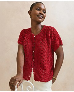 Phildar dames vest haken van Bamboo Silk 272,m22