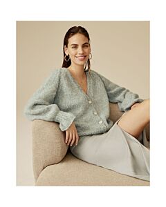 Phildar dames vest met diepe hals van Phil Givre (214,m29)