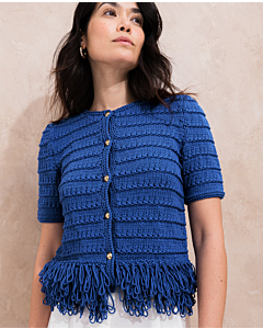 Phildar dames vest met franjes breien van Phil Extra 273,m14
