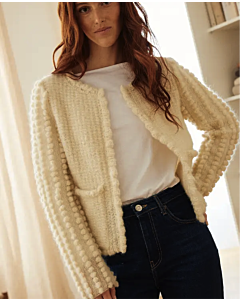 Phildar dames vest met nopjes breien van Phil Chic & Phil Chic Lurex (249,m6)