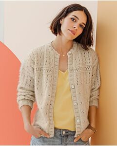 Phildar dames vest met telpatroon breien van Beaugency.