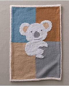 Phildar deken met koala breien van Phil Douce en Merinos 6 (189, m.43)