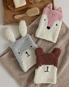 Phildar drie washandjes breien van Phil Douce (245, m32)