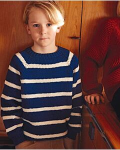 Phildar gemakkelijke, gestreepte kindertrui breien van Phil Extra (256,m22)