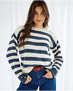 Phildar makkelijke gestreepte trui breien van Cabotine 3 (255, m3)