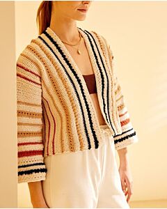 Phildar gestreept dames vest haken van Phil Cabotine (259, m14)