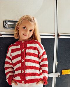 Phildar gestreept kinder vestje breien van Phil Baby Doll