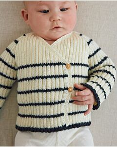 Phildar gestreept luiertruitje breien van Phil Super Baby (261,m10)
