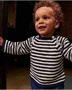 Phildar gestreept peuter truitje breien van Partner 6 (217m10)