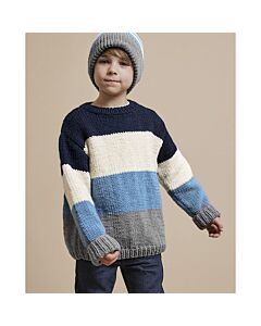 Phildar gestreepte jongens trui van Partner 6 (203, m27)