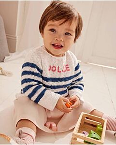 Phildar gestreepte peuter trui breien van Phil Rustique (224, m8)