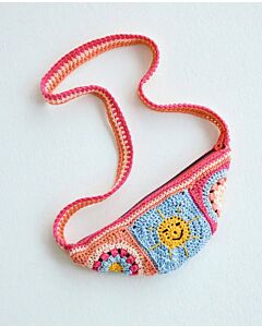 Phildar granny square tas haken voor kinderen van Coton 4 (239, m21)