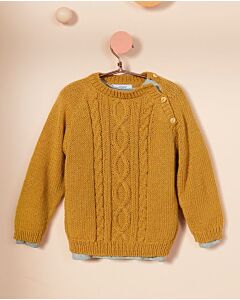 Phildar jongens kabel trui breien van Phil Irlandais