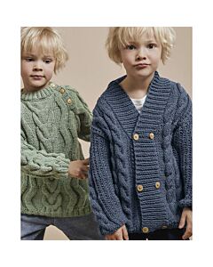 Phildar jongens kabelvest breien van Merinos 6 (203, m25)