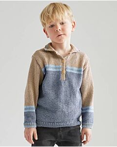 Phildar jongens trui breien van Phil Ocean en Coton 3 (225, m7A)