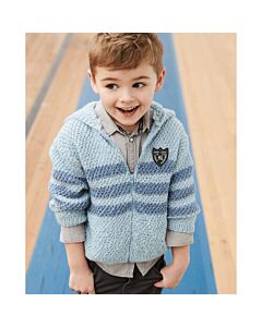 Phildar jongens vest in gerstekorrelsteek breien van Phil Irlandais (191,m8)