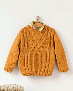 Phildar jongens kabel trui breien van Phil Rapido 