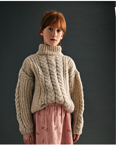 Phildar kinder kabeltrui breien van Phil Bijou (246, m6)