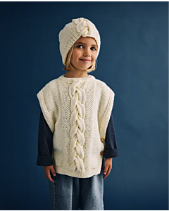 Phildar kinder spencer met kabel breien van Partner 3.5 (247,M5)