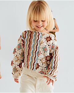 Gratis patroon kinder trui haken van Phildar Origin