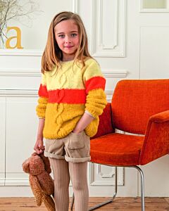 Phildar kinder trui met kabel van Phil Gourmand 