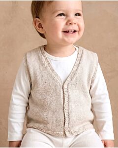 Phildar kinder vestje breien van Phil Cachemire Coton (271,m30)