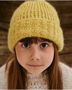 Phildar kindermuts rondbreien van Phil Mohair Cotton (263, M4)
