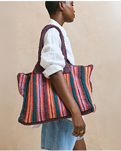 Phildar kleurrijke tas haken uit boek 272,m20a