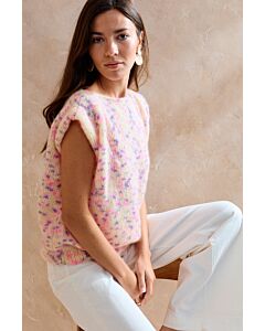 Phildar makkelijk dames truitje breien van Phil Mohair Cotton (270,M5)