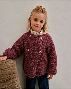 Phildar makkelijk kinderjasje breien van Phil Alpaga Bouclé (263,M10)