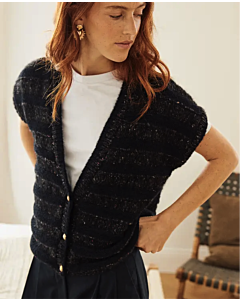 Phildar makkelijk vest breien van Phil Romance en Phil Tweed Mohair (249,m20)