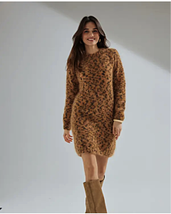 Phildar makkelijke dames jurk breien van Phil Leo (244, m21)