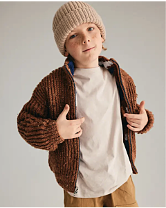 Phildar makkelijke kinder muts breien van Partner 3,5 (246,17c)